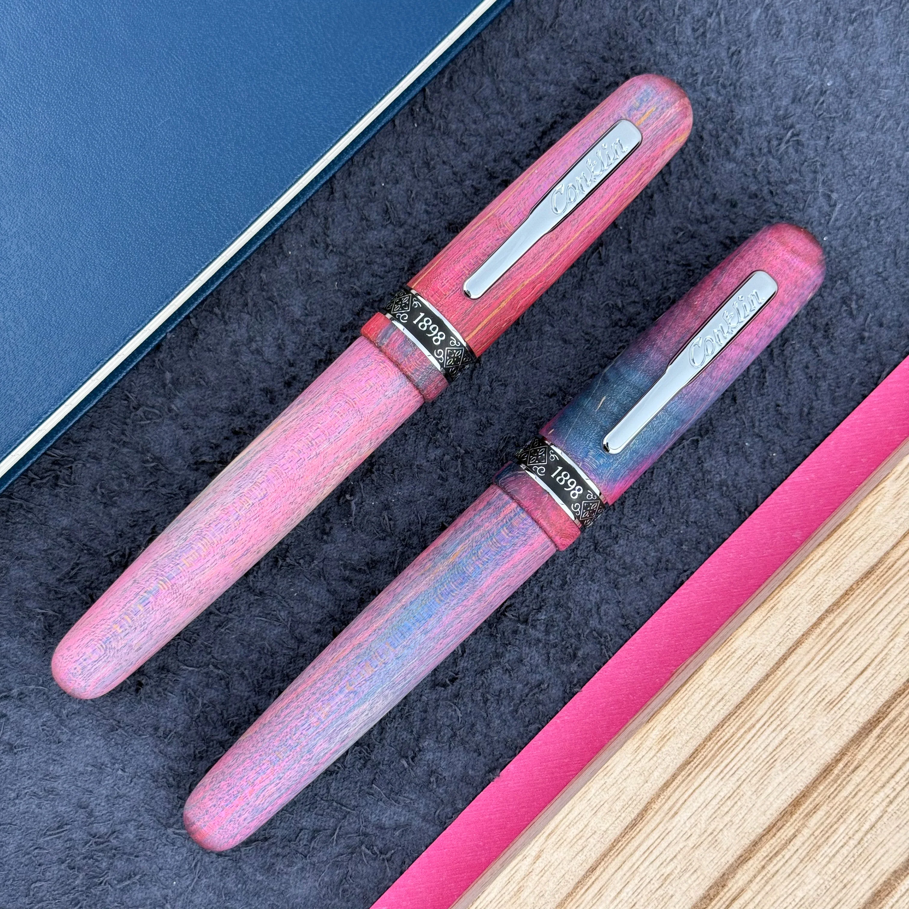 Conklin 1898 Stabilized Wood Rollerball Pen - Matte Purple (Limited Edition) - Image 2