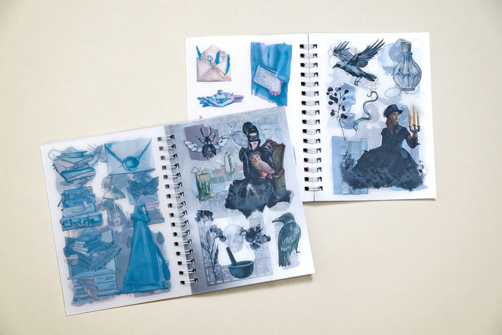 CoraCreaCrafts Dark Academia Sticker Book - Image 2