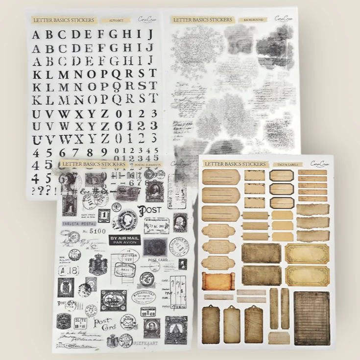 CoraCreaCrafts Letter Basic Stickers - Image 2