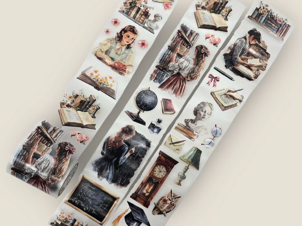 CoraCreaCrafts Light Academia Transparent Tape - Image 10