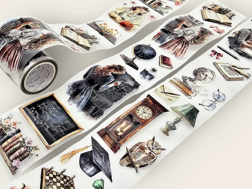 CoraCreaCrafts Light Academia Transparent Tape - Image 6