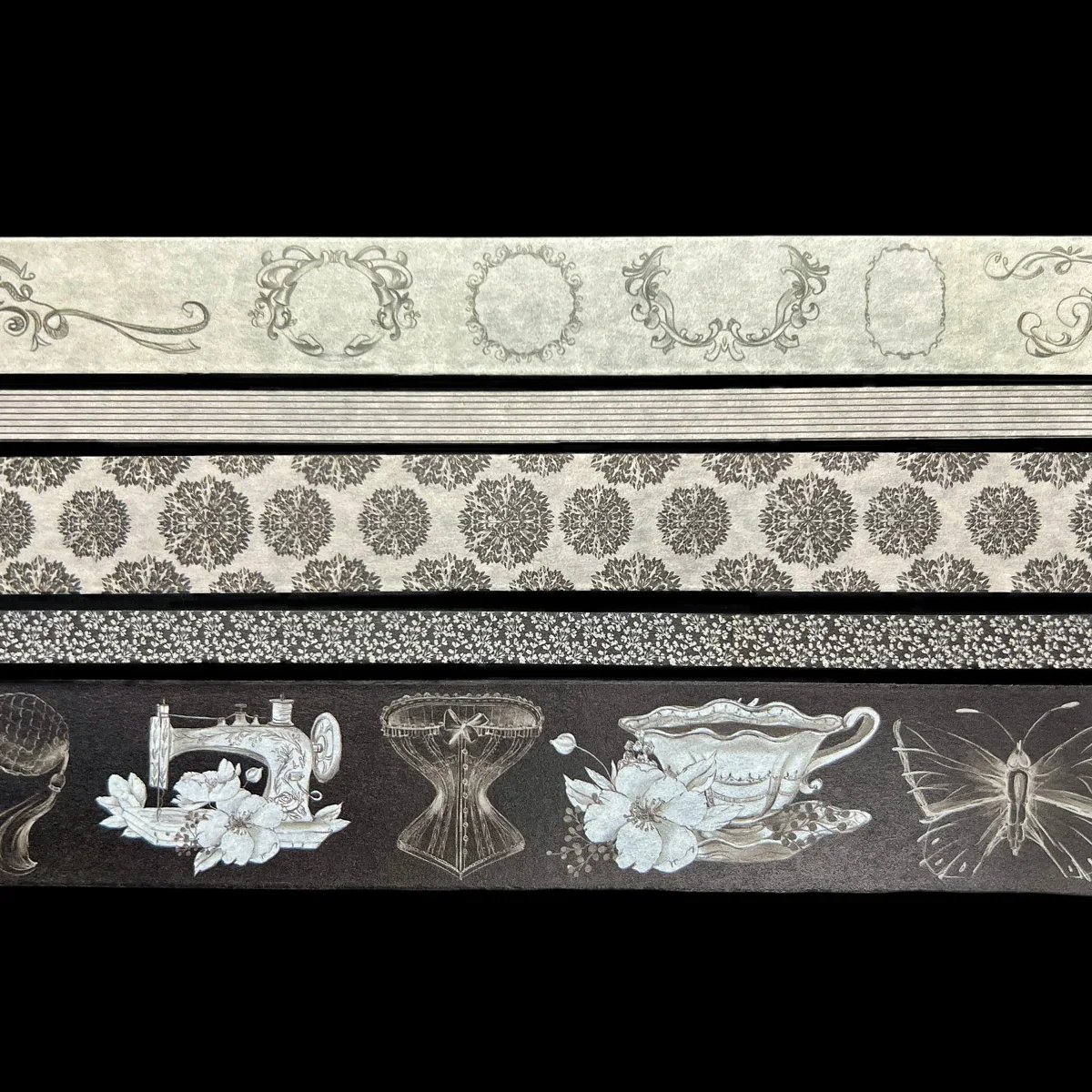 CoraCreaCrafts Washi Tape - Victorian Basics - Image 2
