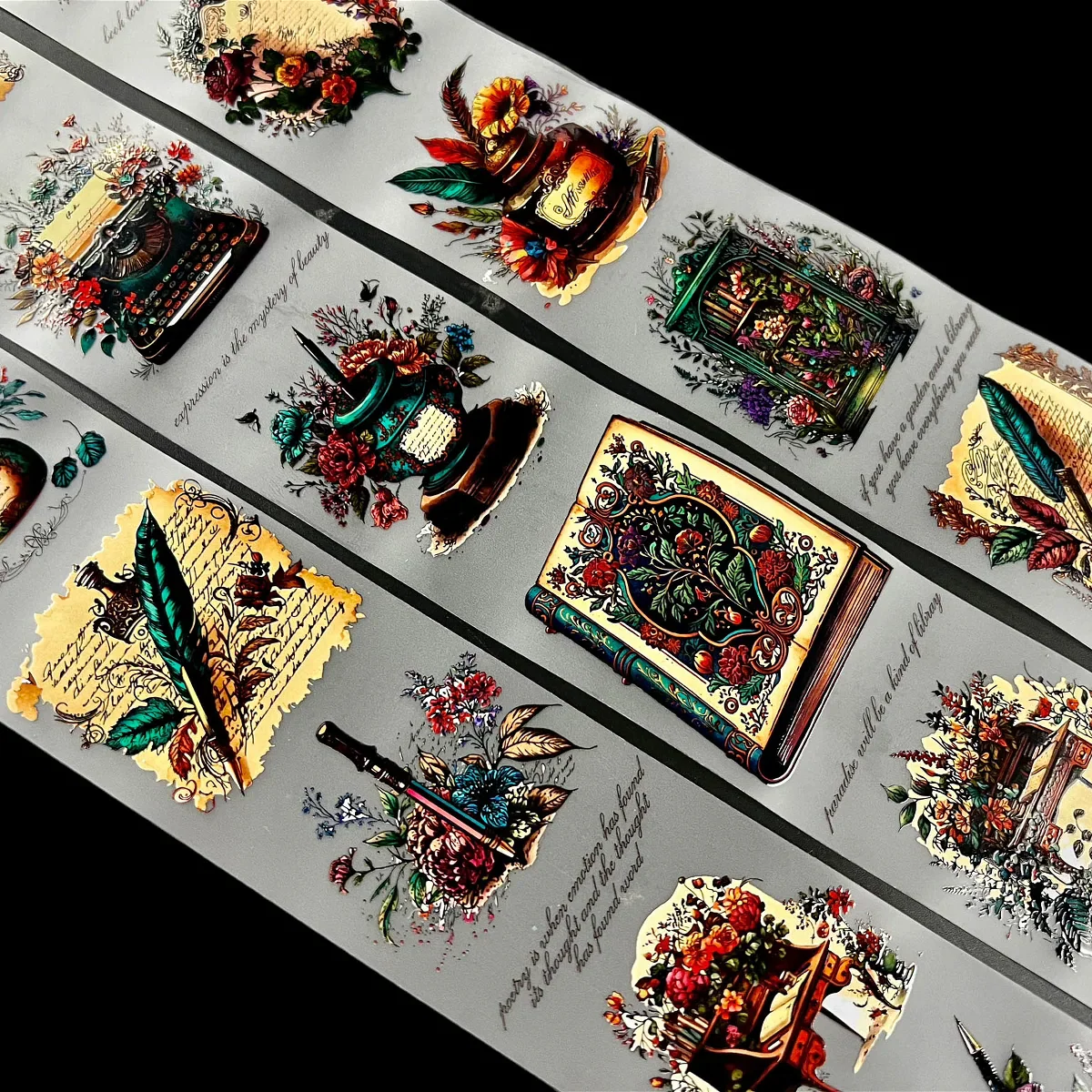 CoraCreaCrafts Washi Tape - Victorian Scribe - Image 2