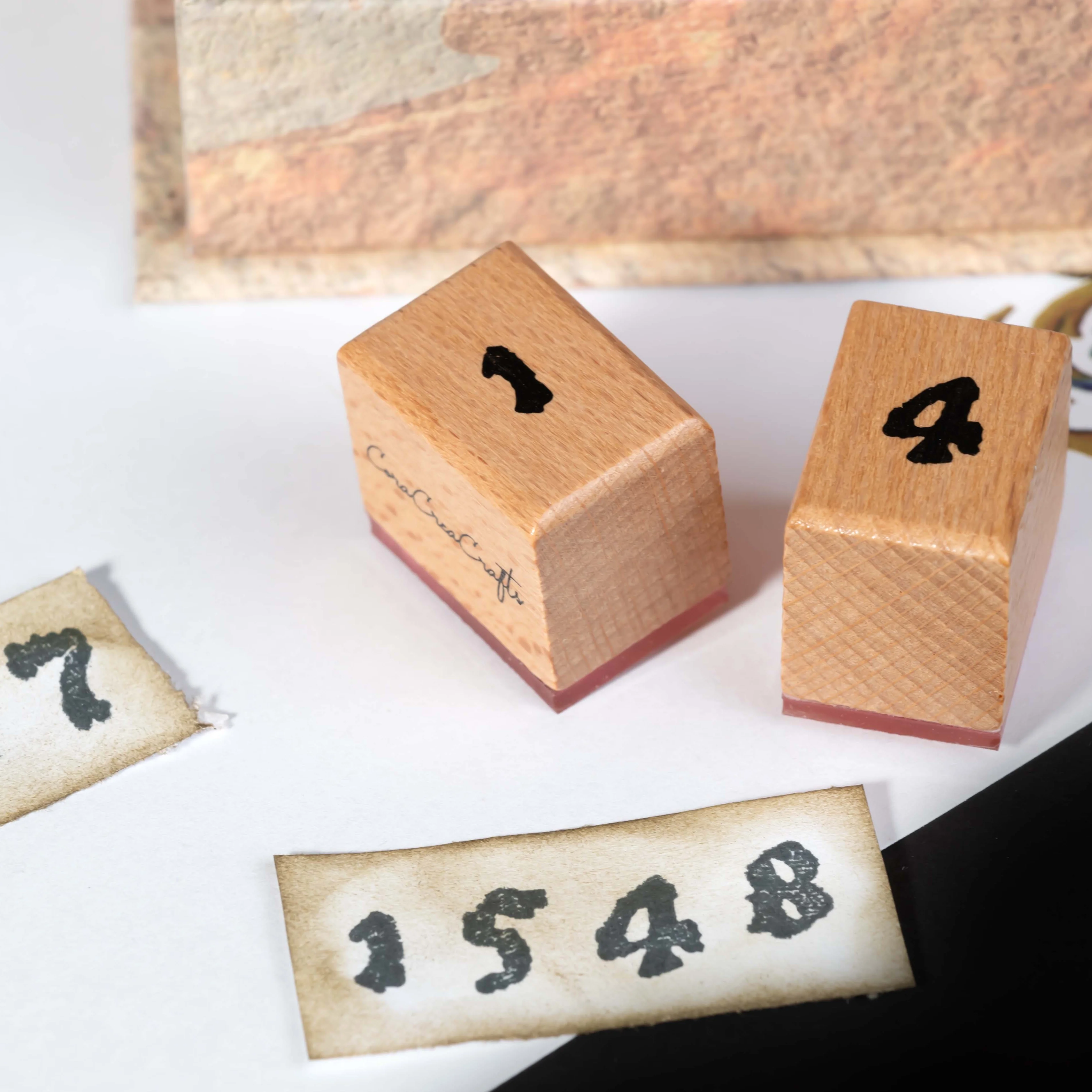 CoraCreaCrafts Wooden Stamp Set - Medieval Alphabet - Image 3