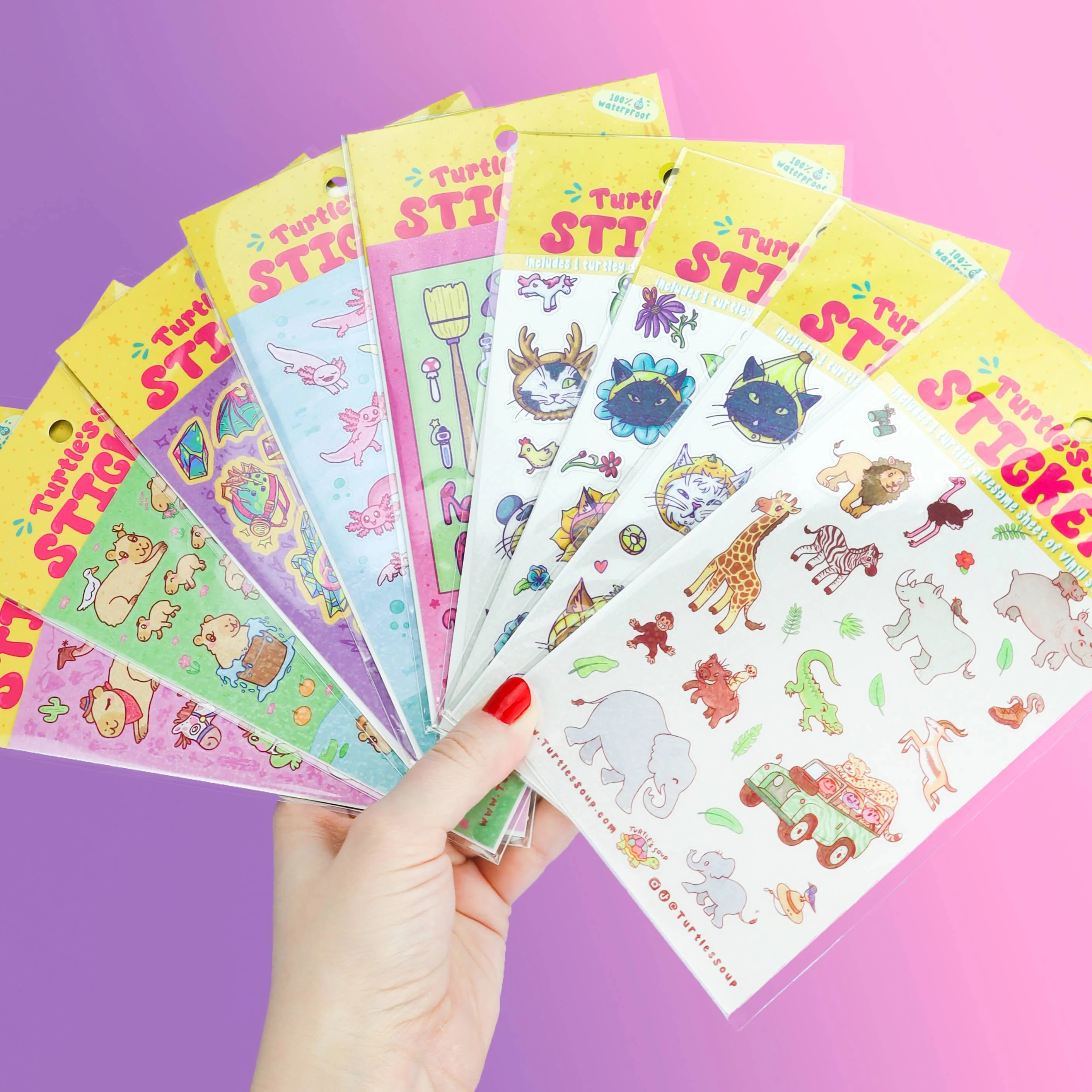 Cosplay Cats Cute Anime Art Stationery Vinyl Sticker Sheet - Image 4