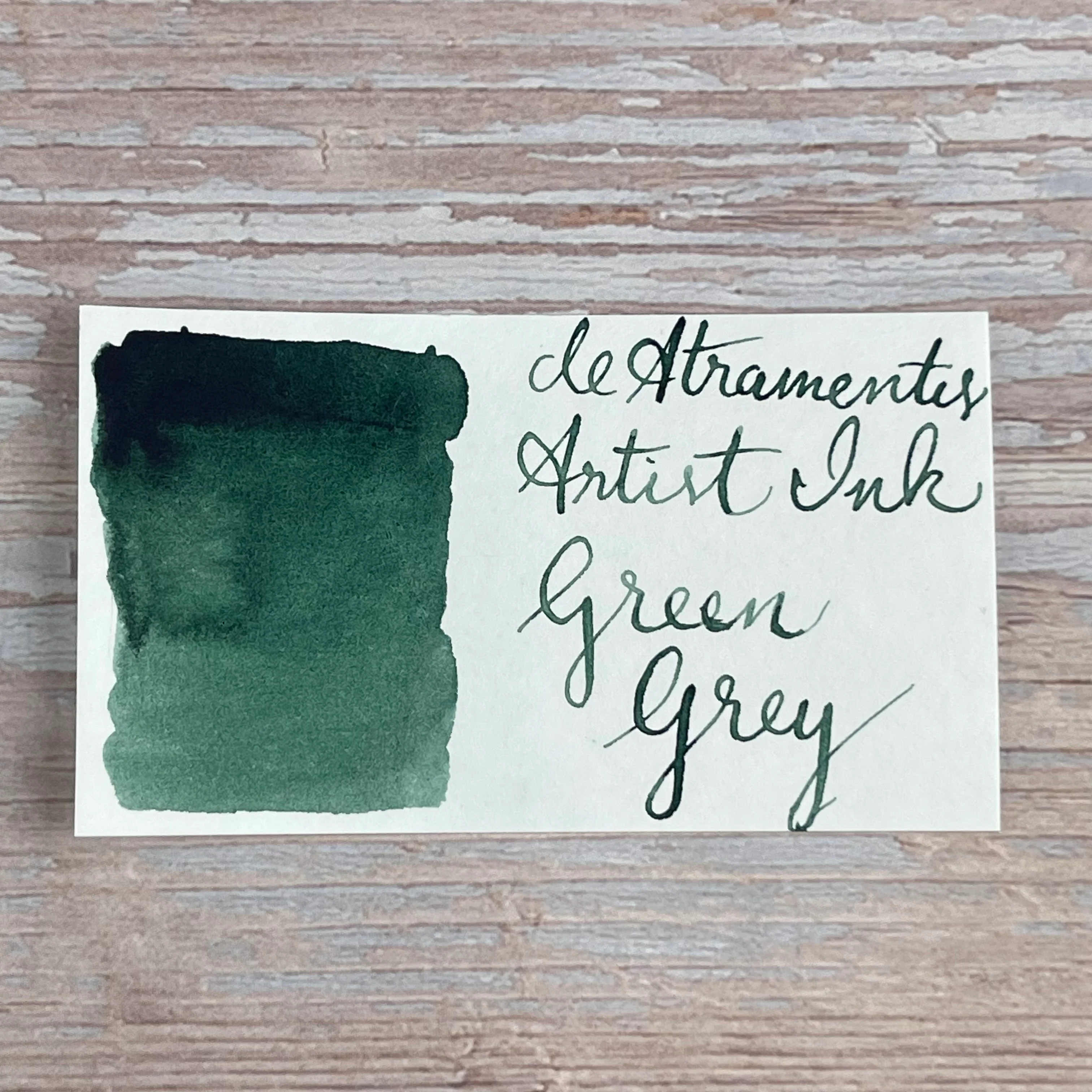 De Atramentis Artist Green Grey - 50ml Bottled ink