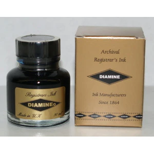 Diamine Archival Blue / Black - 30ml Bottled Ink - Image 2