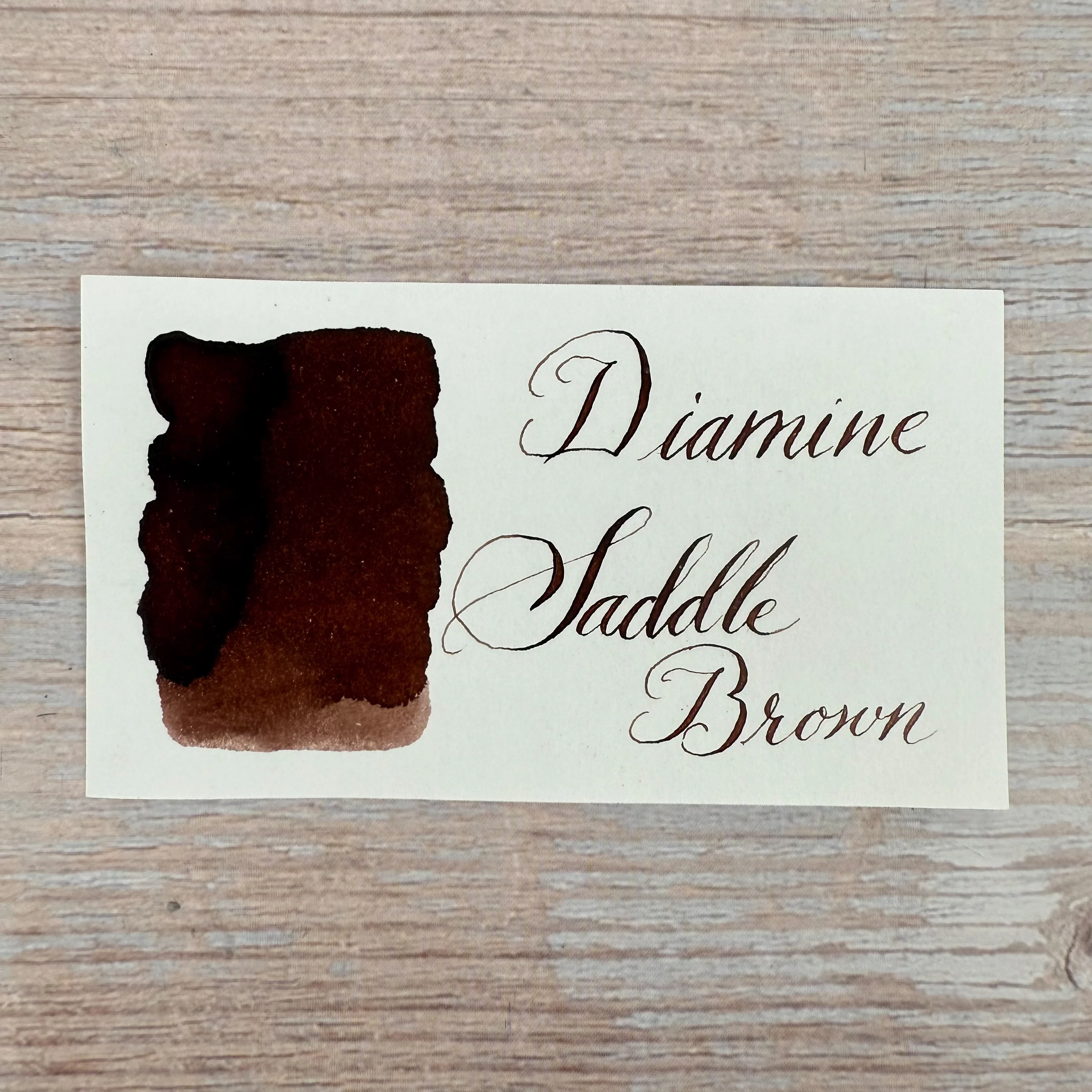 Diamine Saddle Brown - 80ml Bottled Ink