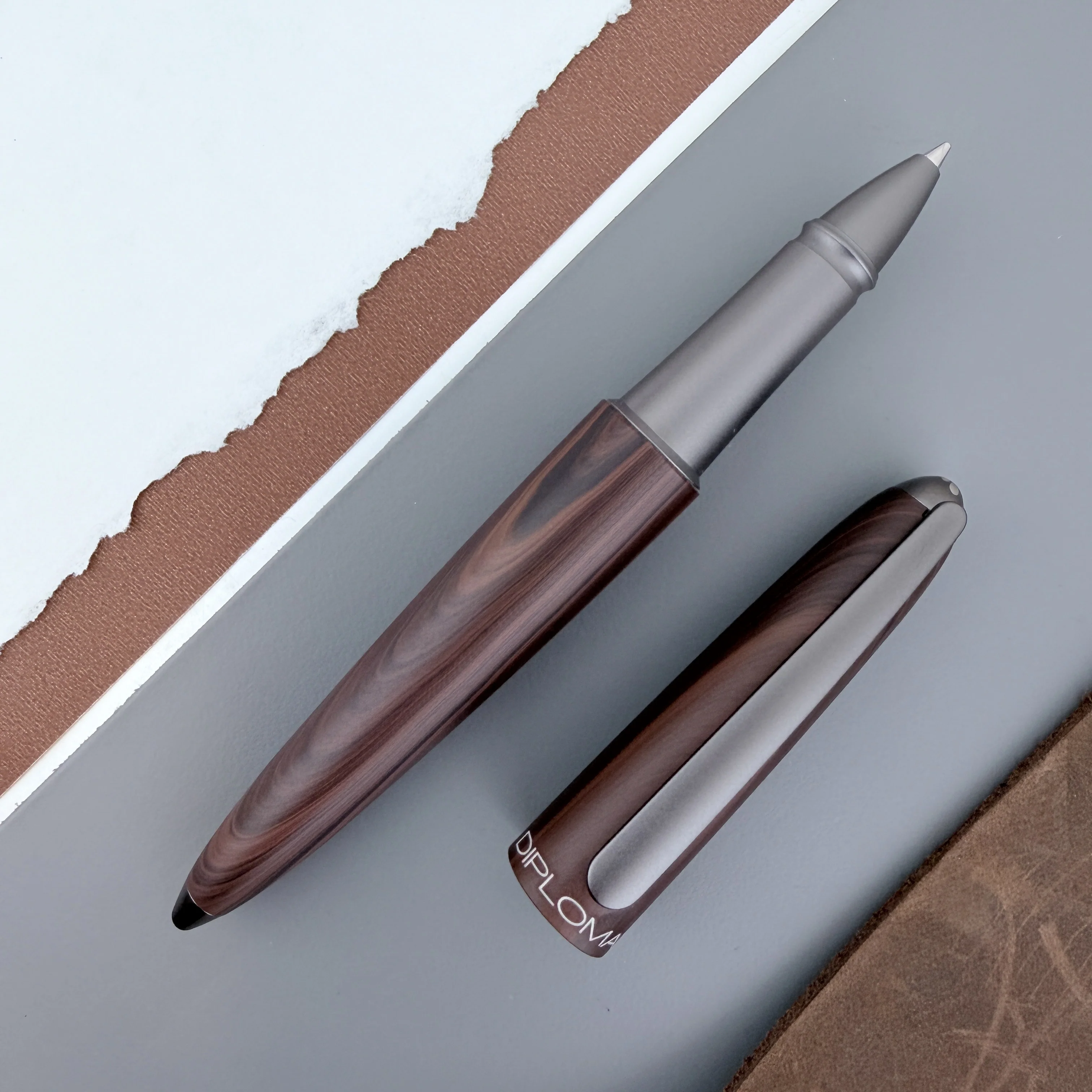 Diplomat Aero Rollerball Pen - Black Forest - Image 2