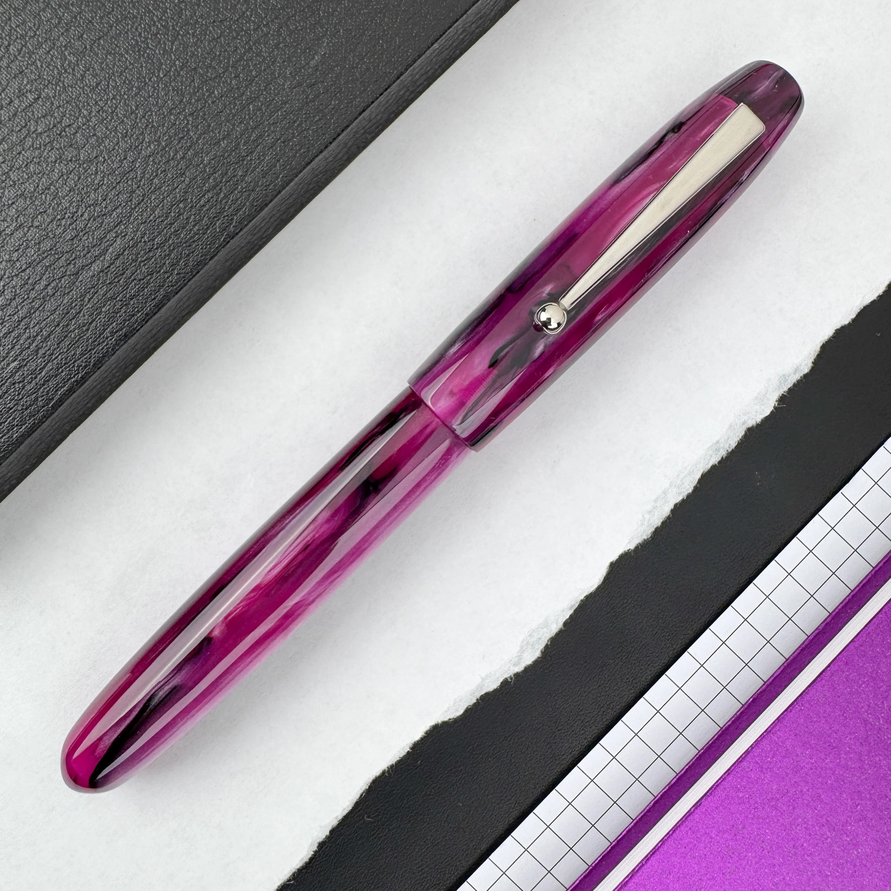 Edison Collier Fountain Pen - Ancient Orchid - Image 3