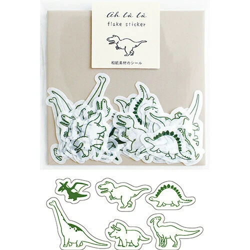 EL COMMUN Ah La La Flake Stickers - Dinosaurs