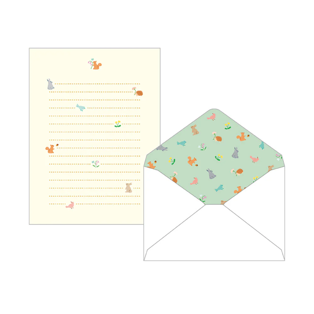 EL COMMUN Papoter Letter Set - Forest