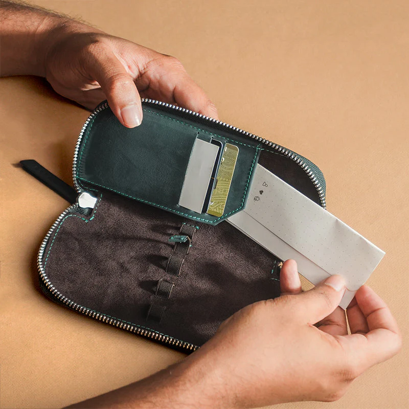 Endless Companion Leather Pen Pouch - 3 pen - Image 5