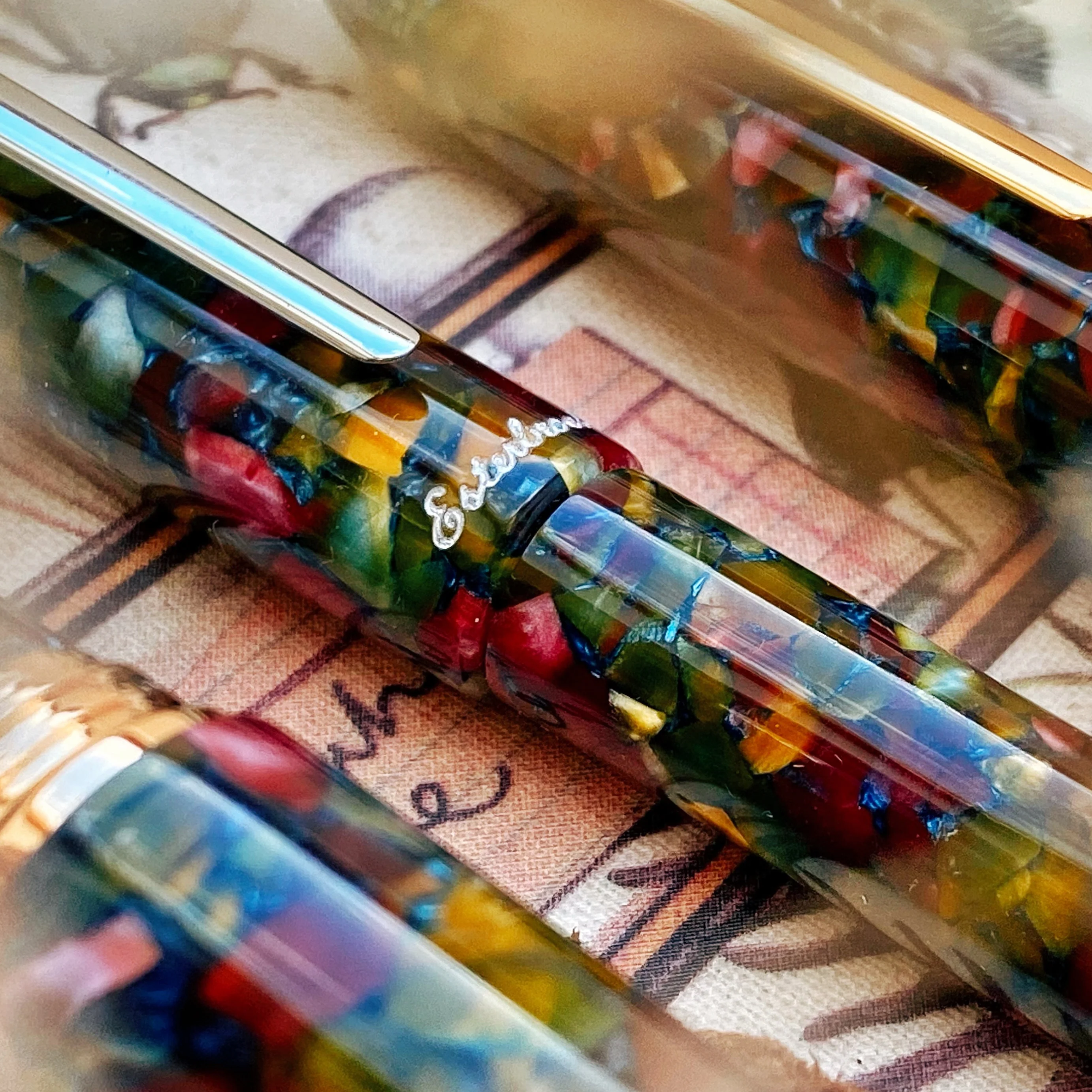 Esterbrook Estie Fountain Pen - Botanical Garden w/ Gold Trim - Image 5