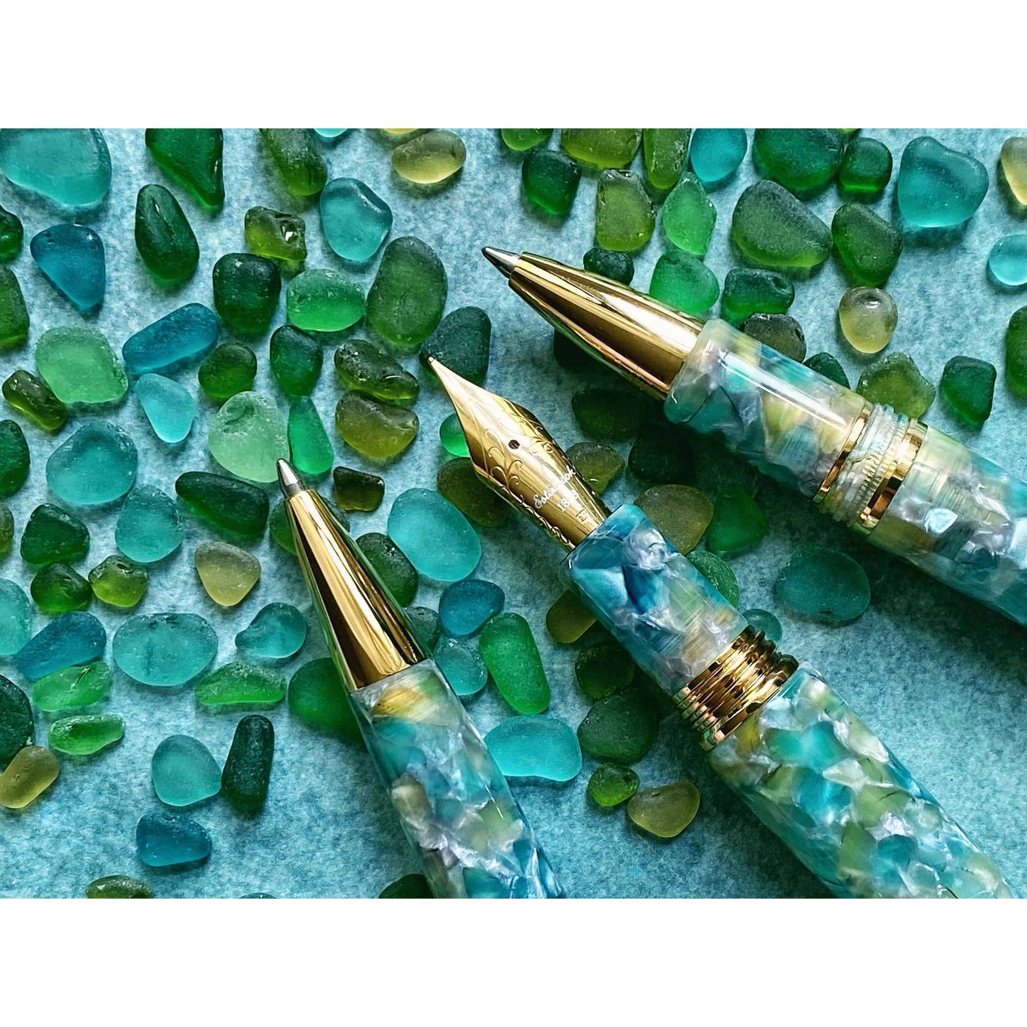 Esterbrook Estie Fountain Pen - Sea Glass w/ Gold Trim - Image 6