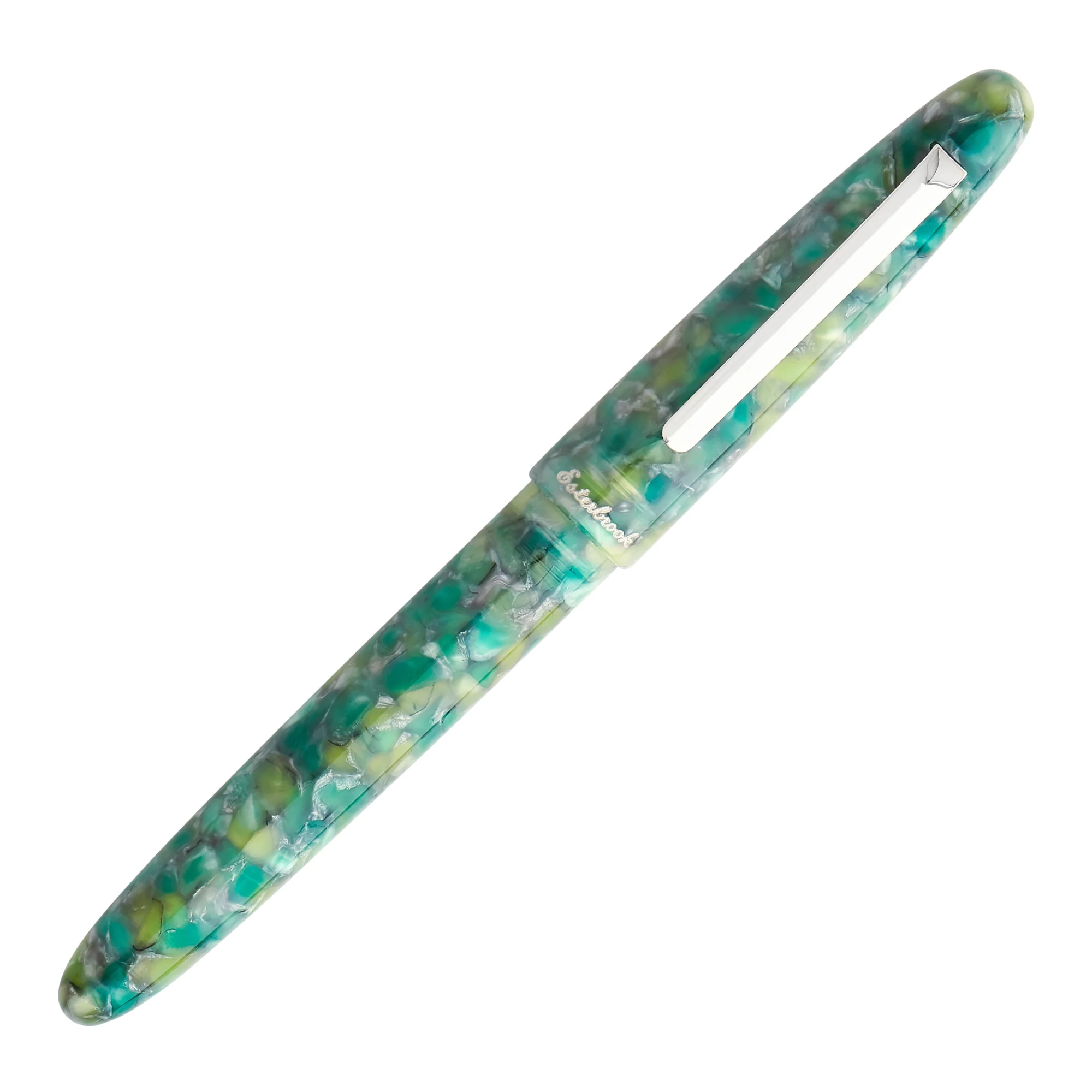 Esterbrook Estie Fountain Pen - Sea Glass w/ Silver Trim - Image 4