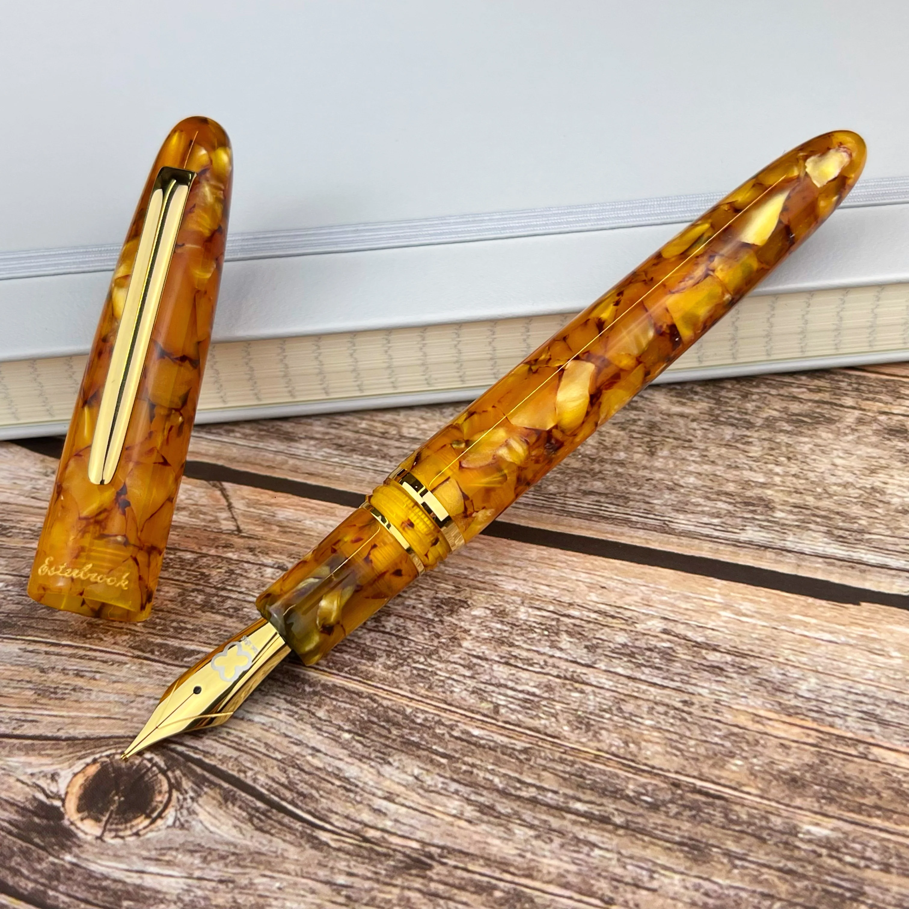 Esterbrook Estie Fountain Pen - Honeycomb w/ Gold Trim - Image 3
