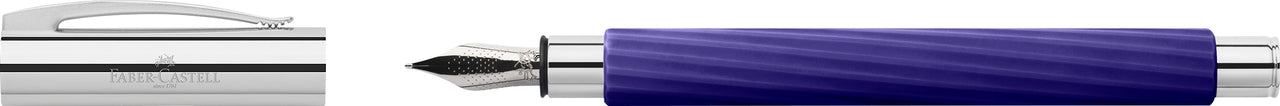 Faber-Castell Ambition Italic Fountain Pen - Midnight Mauve - Image 2