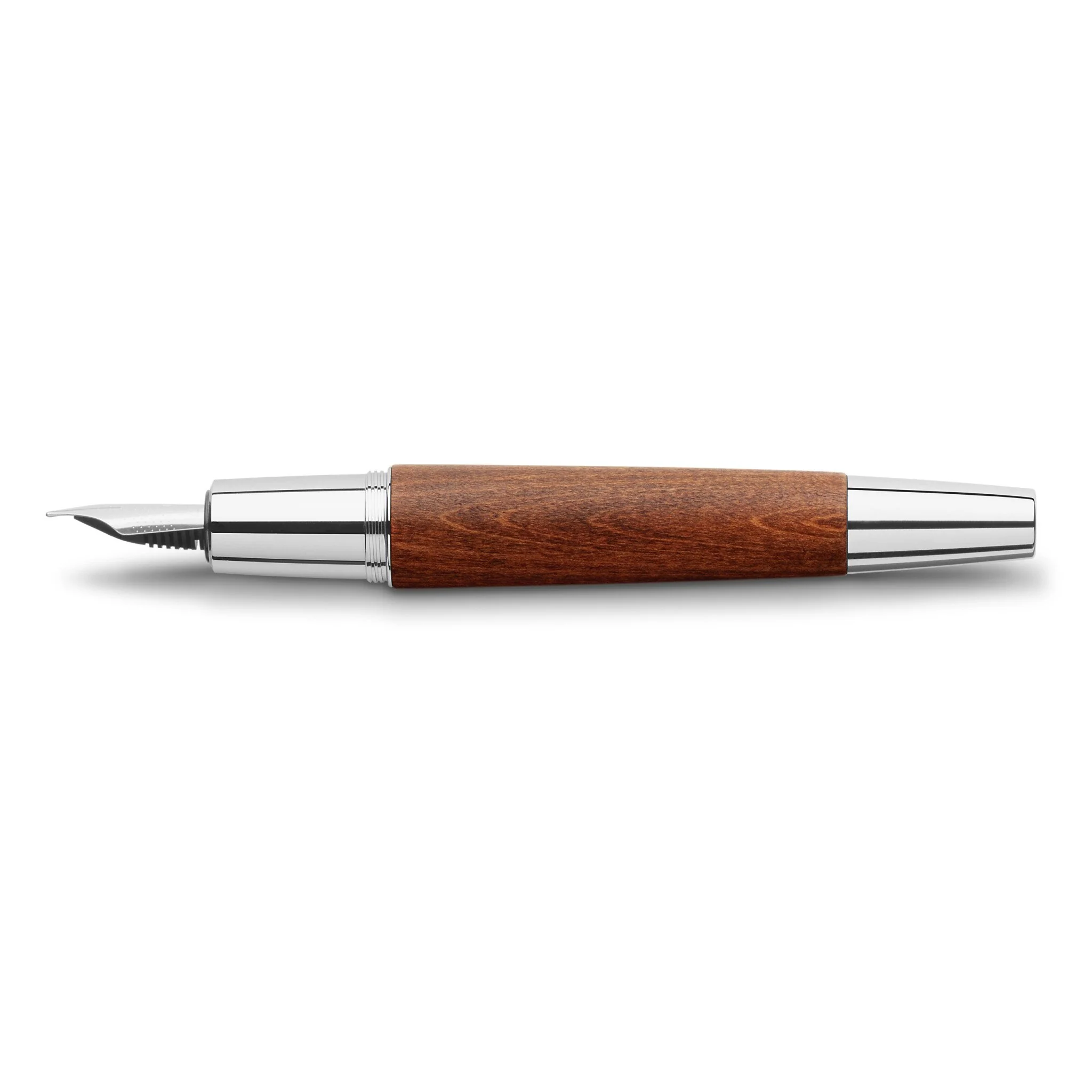 Faber-Castell E-Motion Fountain Pen - Wood w/ Chrome - Image 4