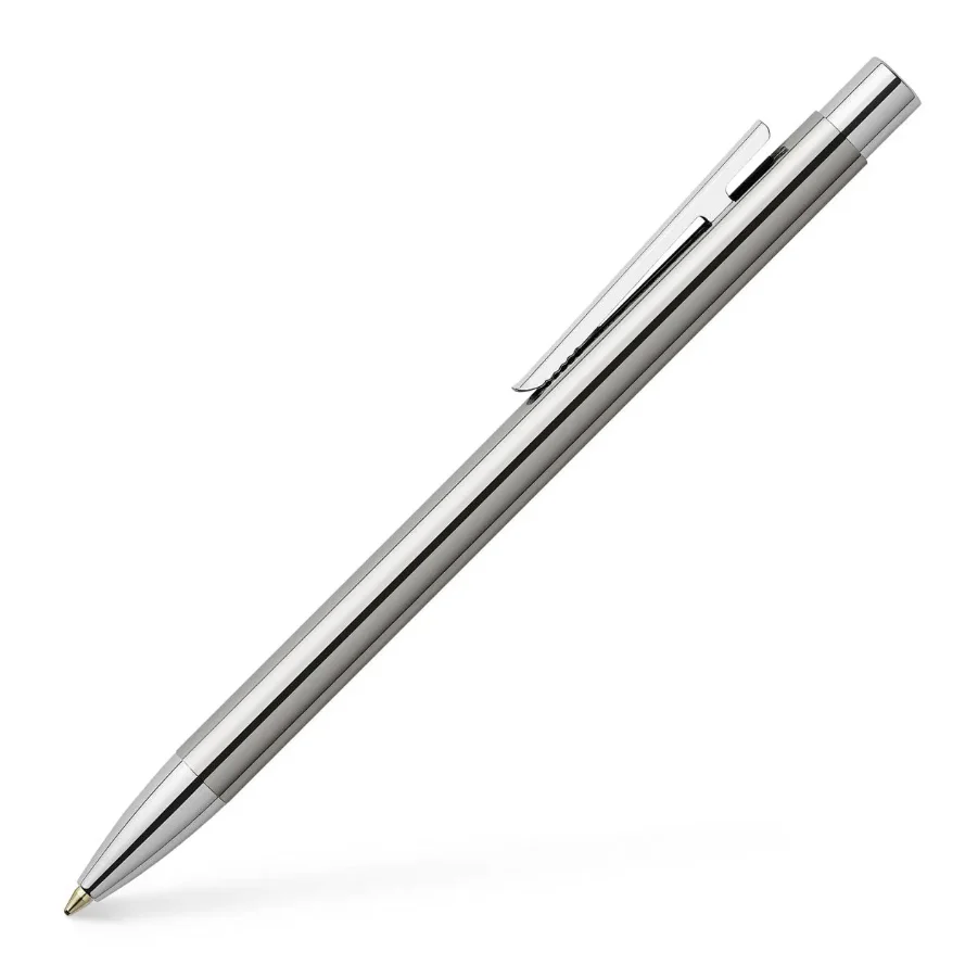 Faber-Castell Neo Slim Ballpoint Pen - Polished Stainless Steel