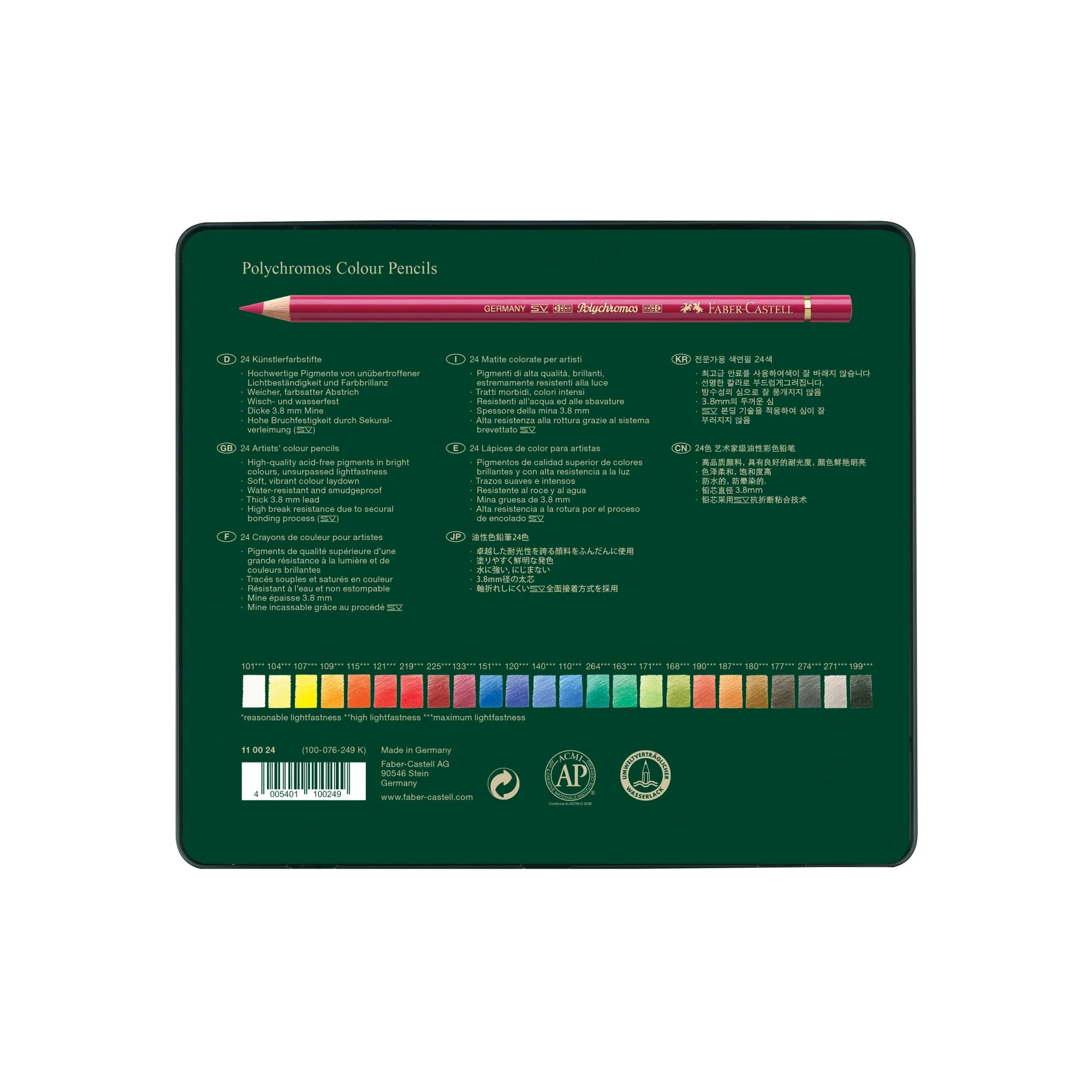 Faber-Castell Polychromos Color Pencils - 24 pack - Image 6