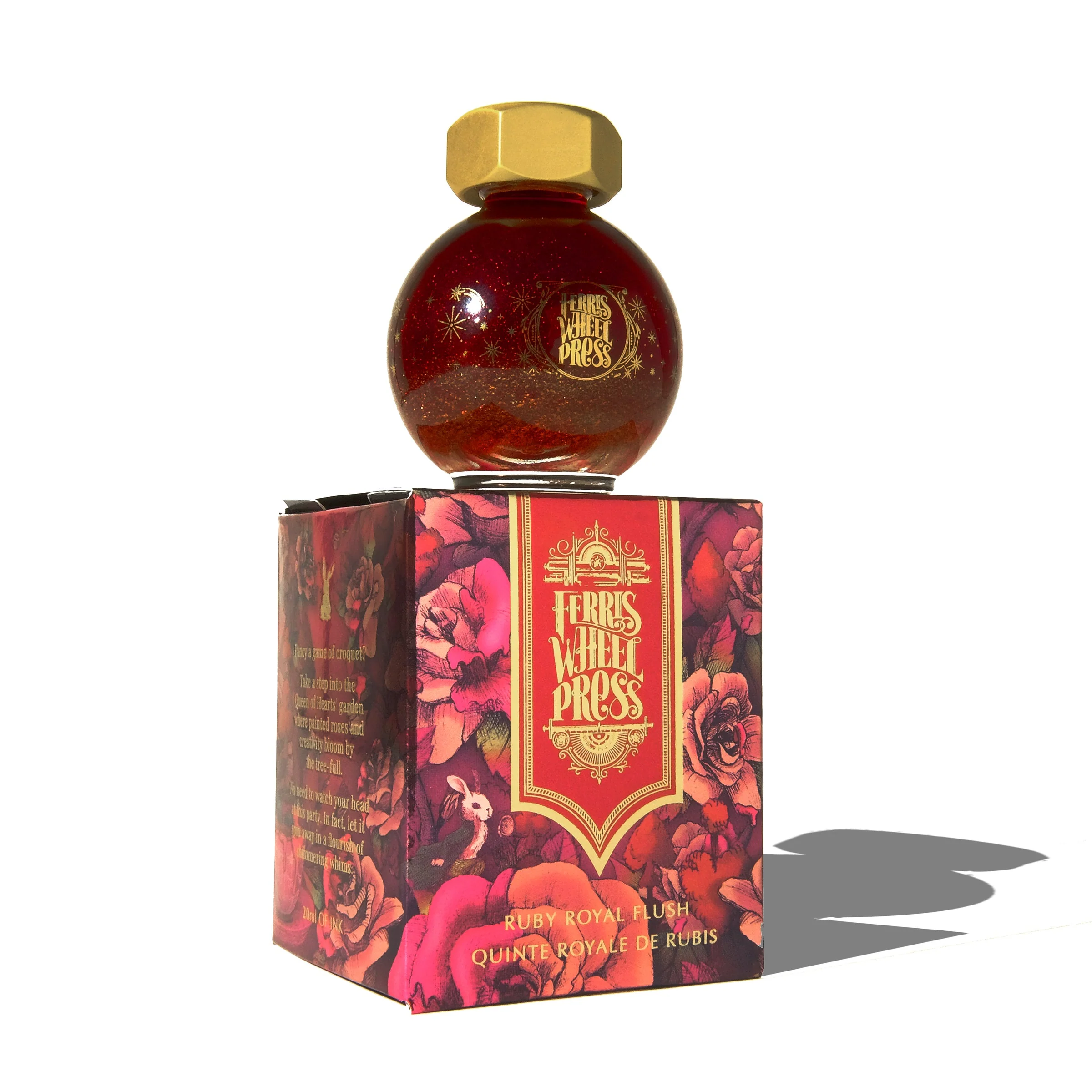 Ferris Wheel Press Ruby Royal Flush - 20ml bottled Ink (Special Edition) - Image 2