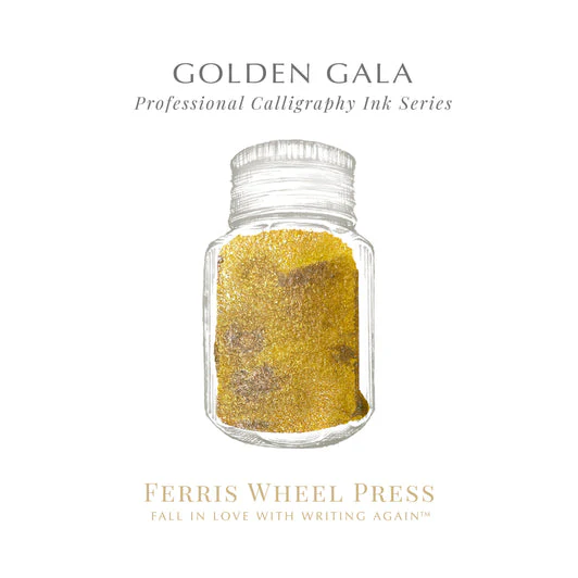 Ferris Wheel Press Golden Gala - 28ml Calligraphy Bottled Ink - Image 3