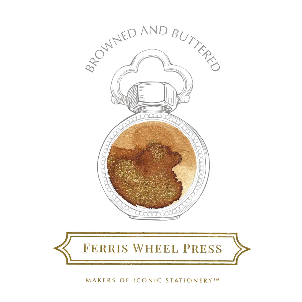 Ferris Wheel Press - Browned and Buttered - 38ml Bottled Ink - Image 4