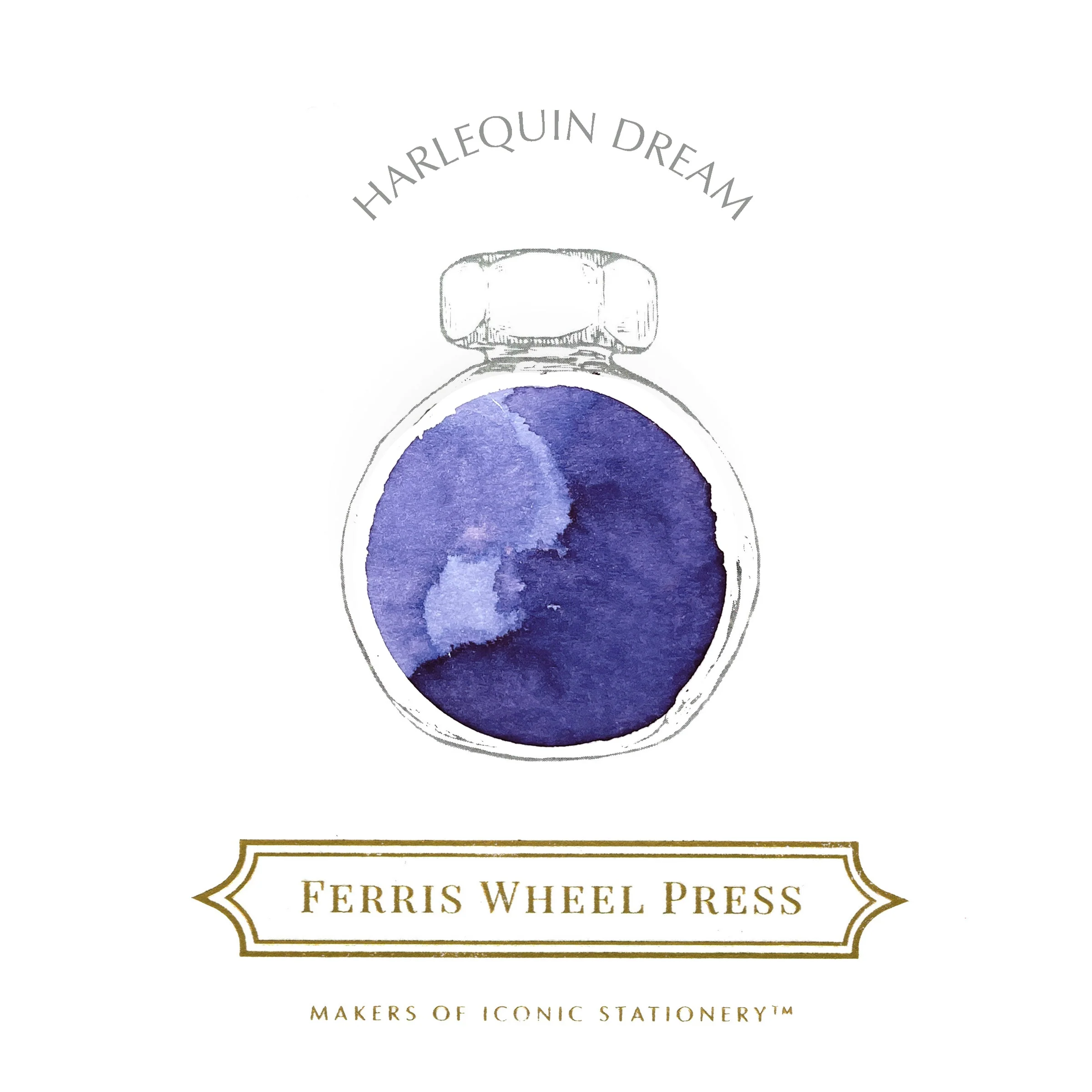 Ferris Wheel Press Harlequin Dream - 38ml bottled Ink - Image 3