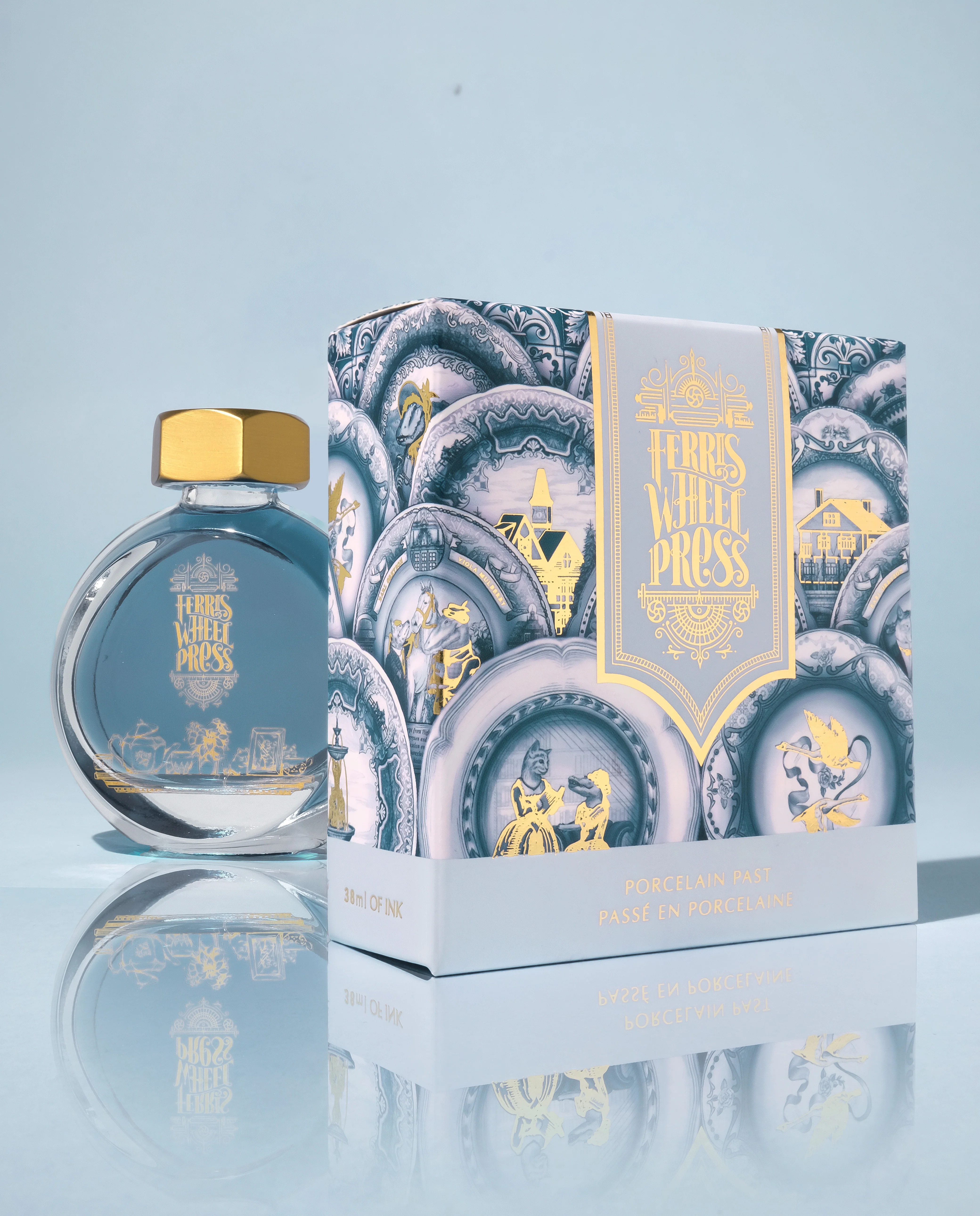 Ferris Wheel Press La Belle Epoque Collection - Porcelain Past - 38ml Bottled Ink - Image 7