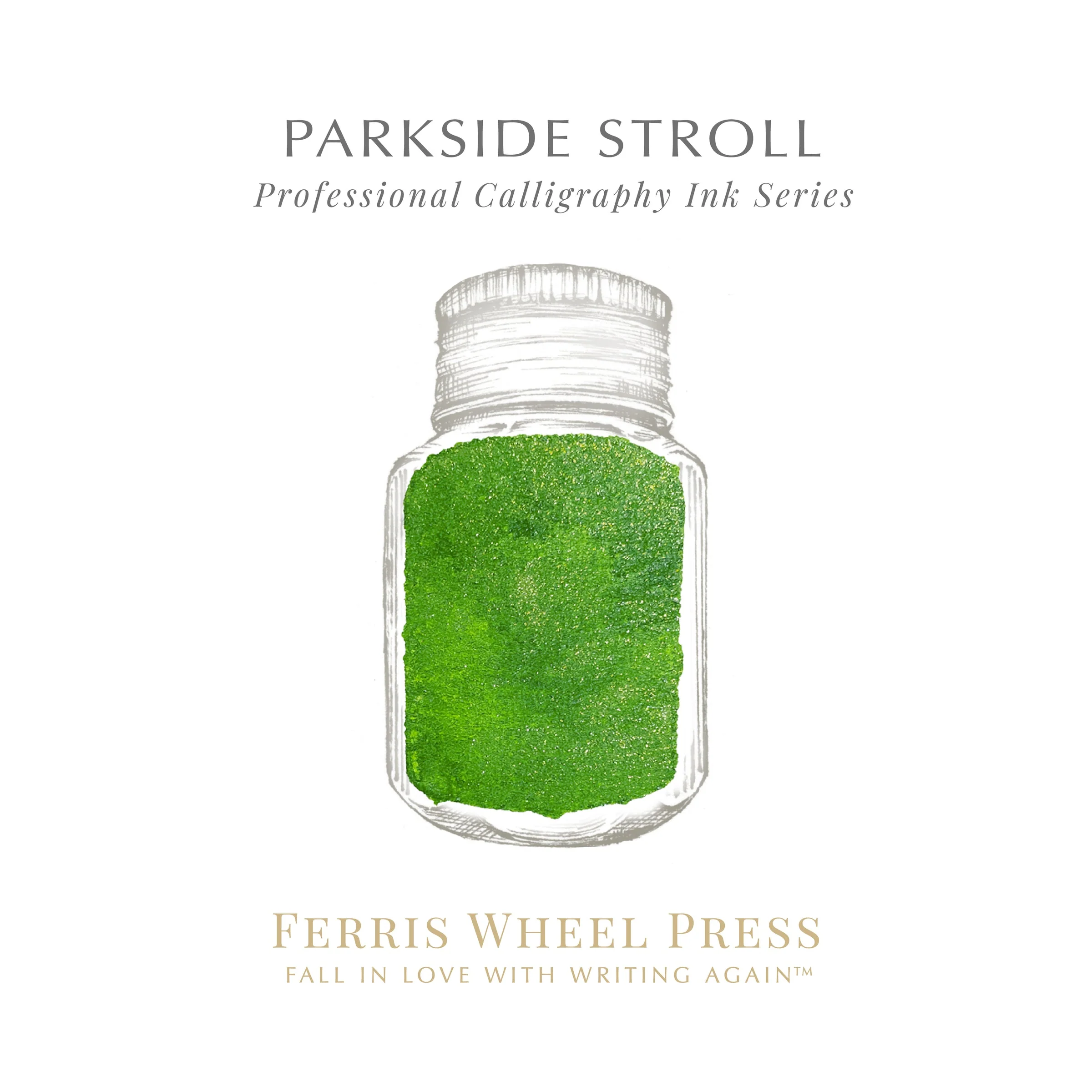 Ferris Wheel Press Parkside Stroll - 28ml Calligraphy Bottled Ink - Image 3