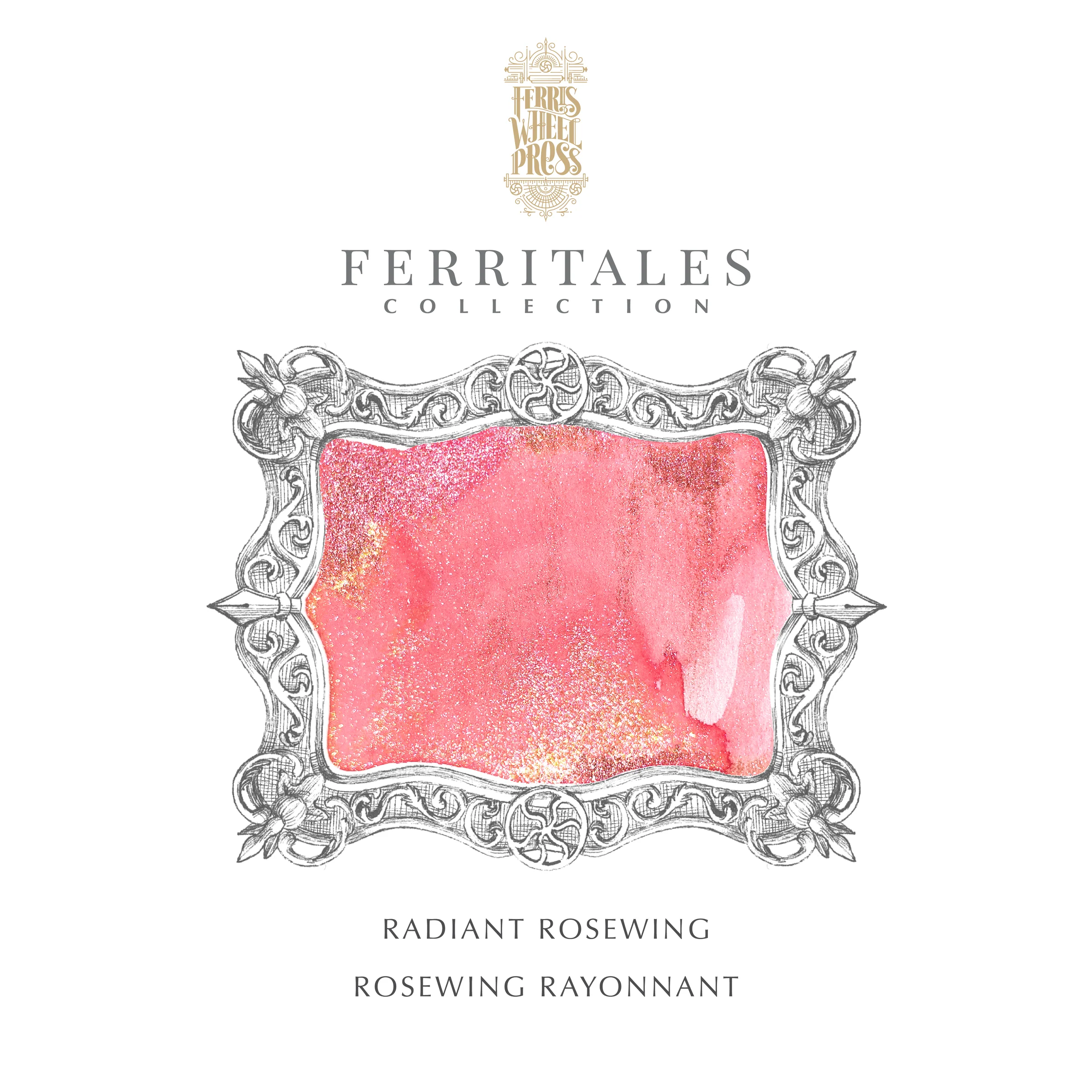 Ferris Wheel Press Radiant Rosewing- 20ml bottled Ink (Special Edition) - Image 3