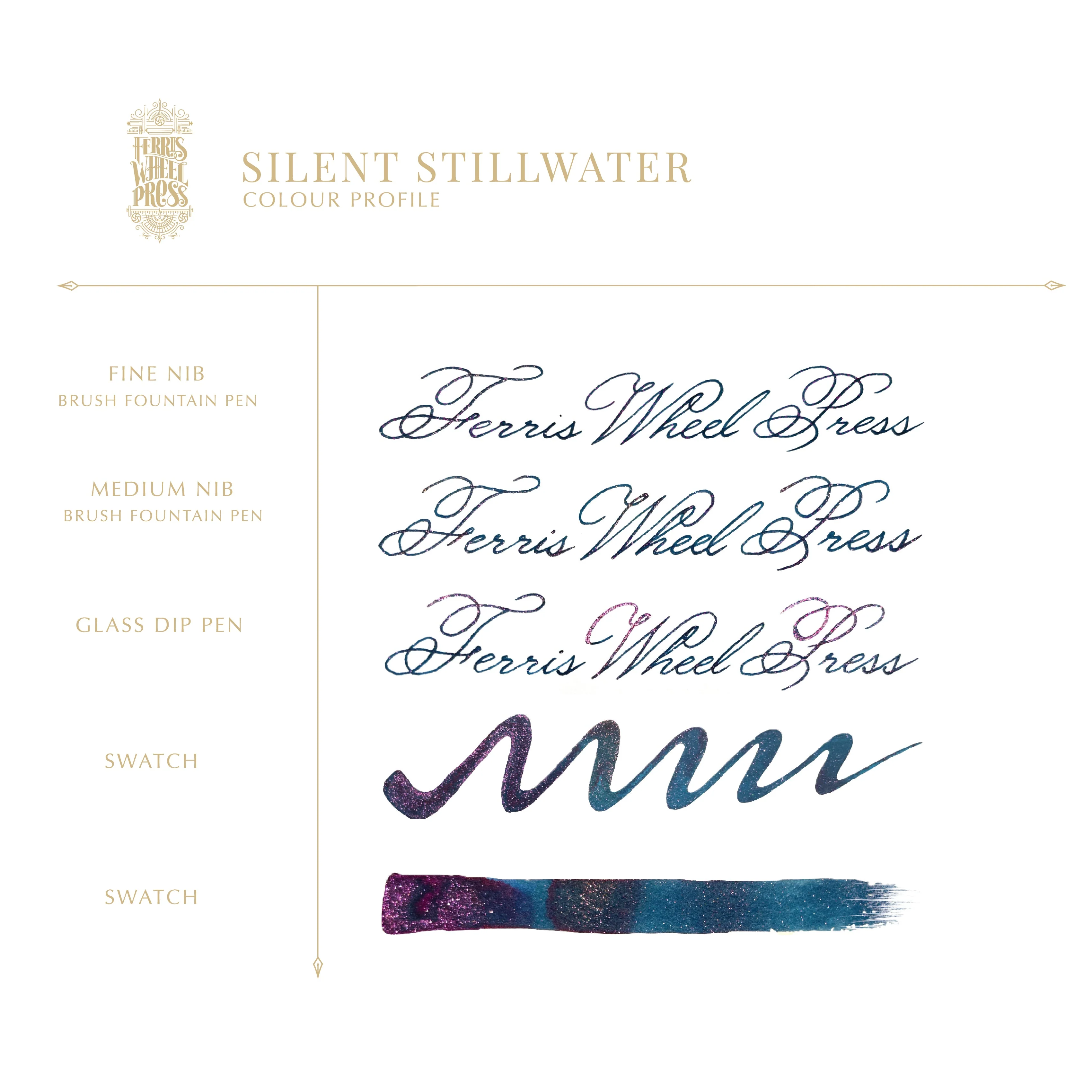 Ferris Wheel Press The Book of Knights Series - Silent Stillwater - 20ml Bottled Ink - Image 3