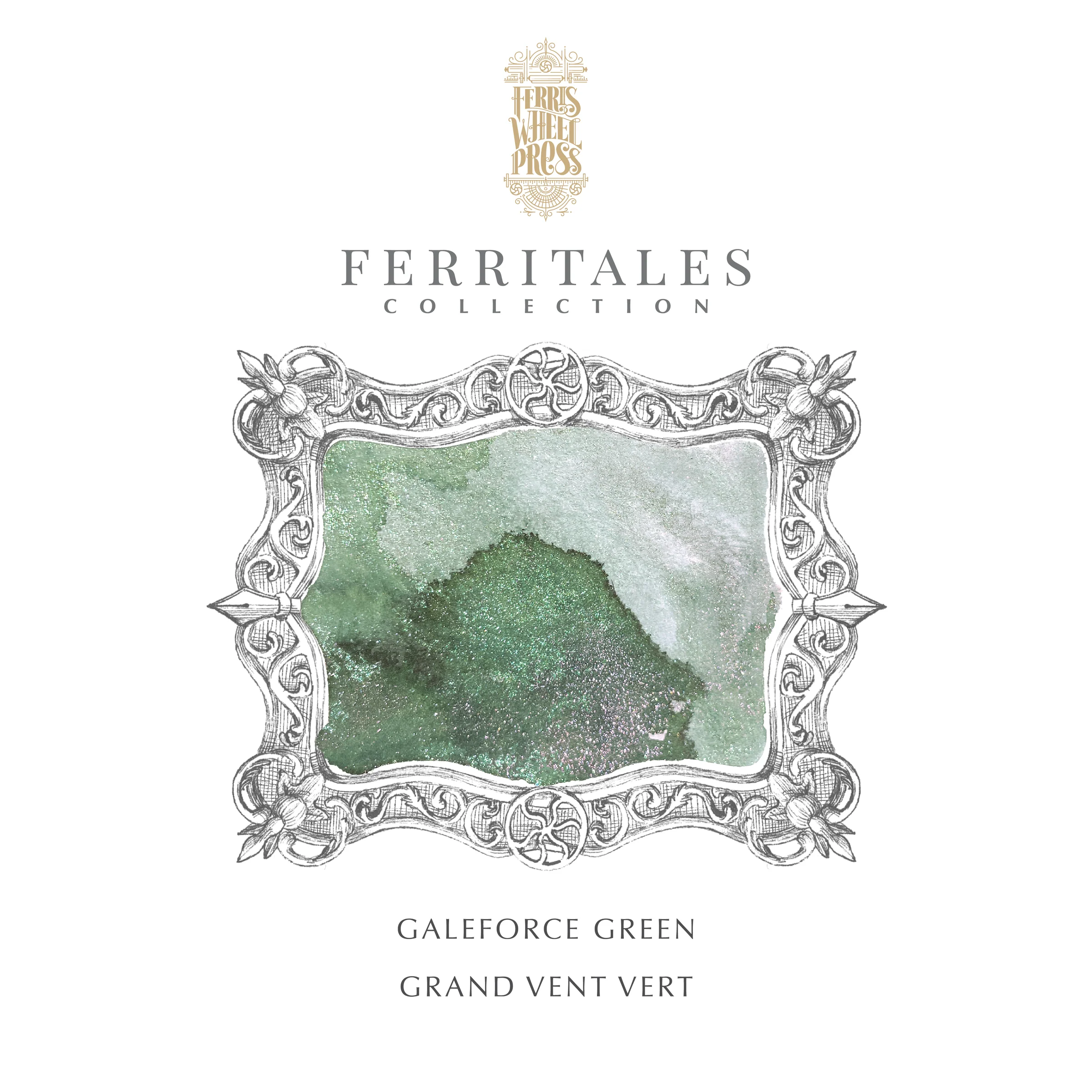 Ferris Wheel Press The Three Little Pigs - Galeforce Green - 20ml bottled Ink (Special Edition) - Image 3