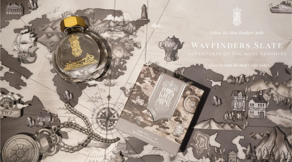 Ferris Wheel Press - Wayfinders Slate- 38ml Bottled Ink (Special Edition) - Image 4