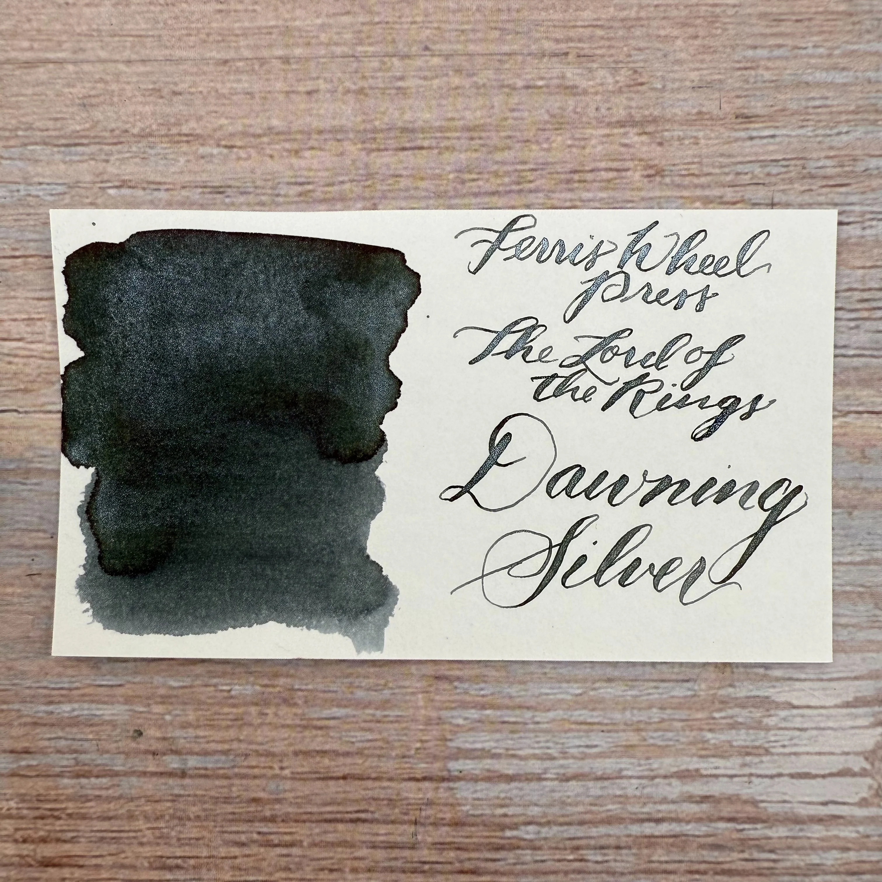 Ferris Wheel Press x Lord of The Rings - Dawning Silver Bottled Ink (Special Edition)