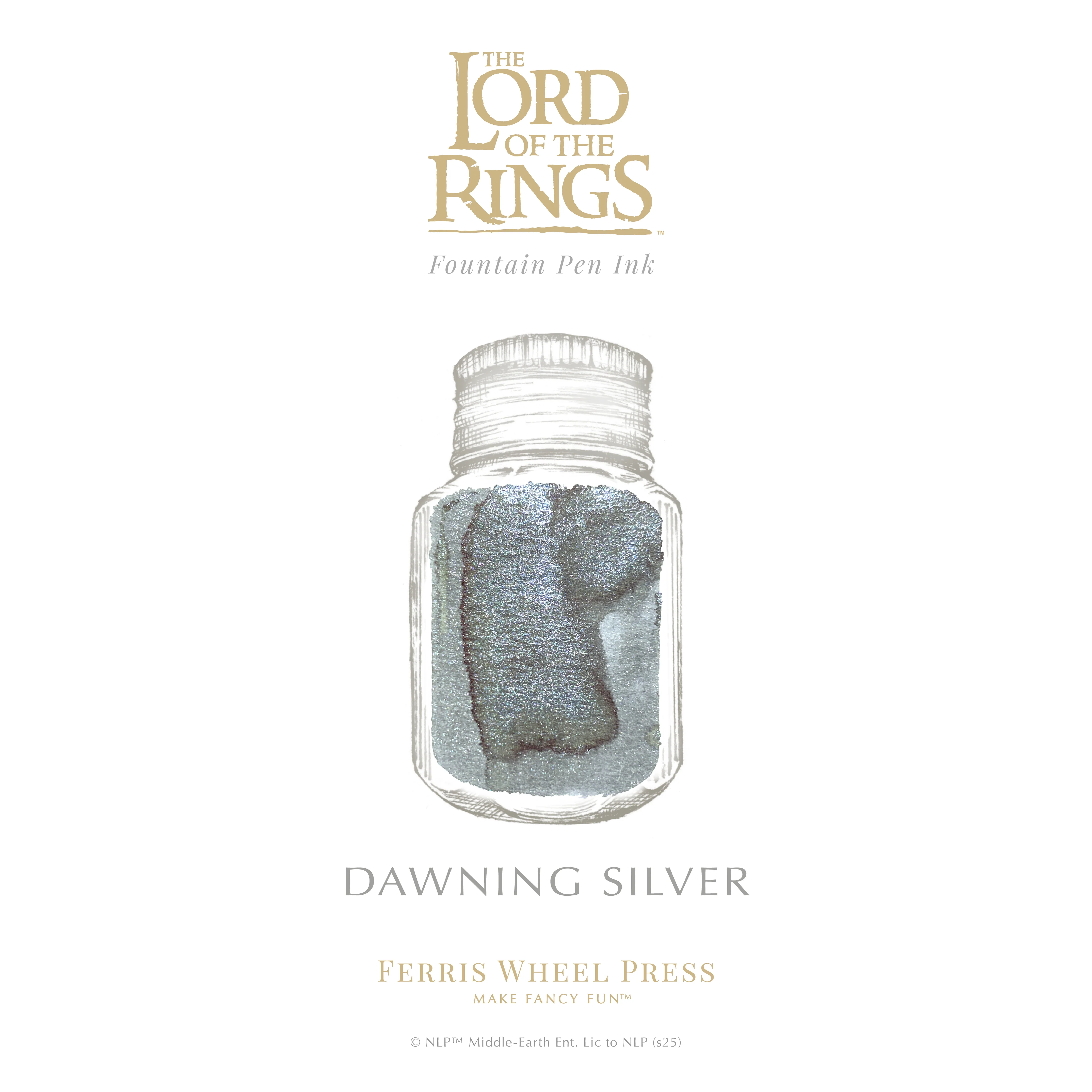 Ferris Wheel Press x Lord of The Rings - Dawning Silver Bottled Ink (Special Edition) - Image 8