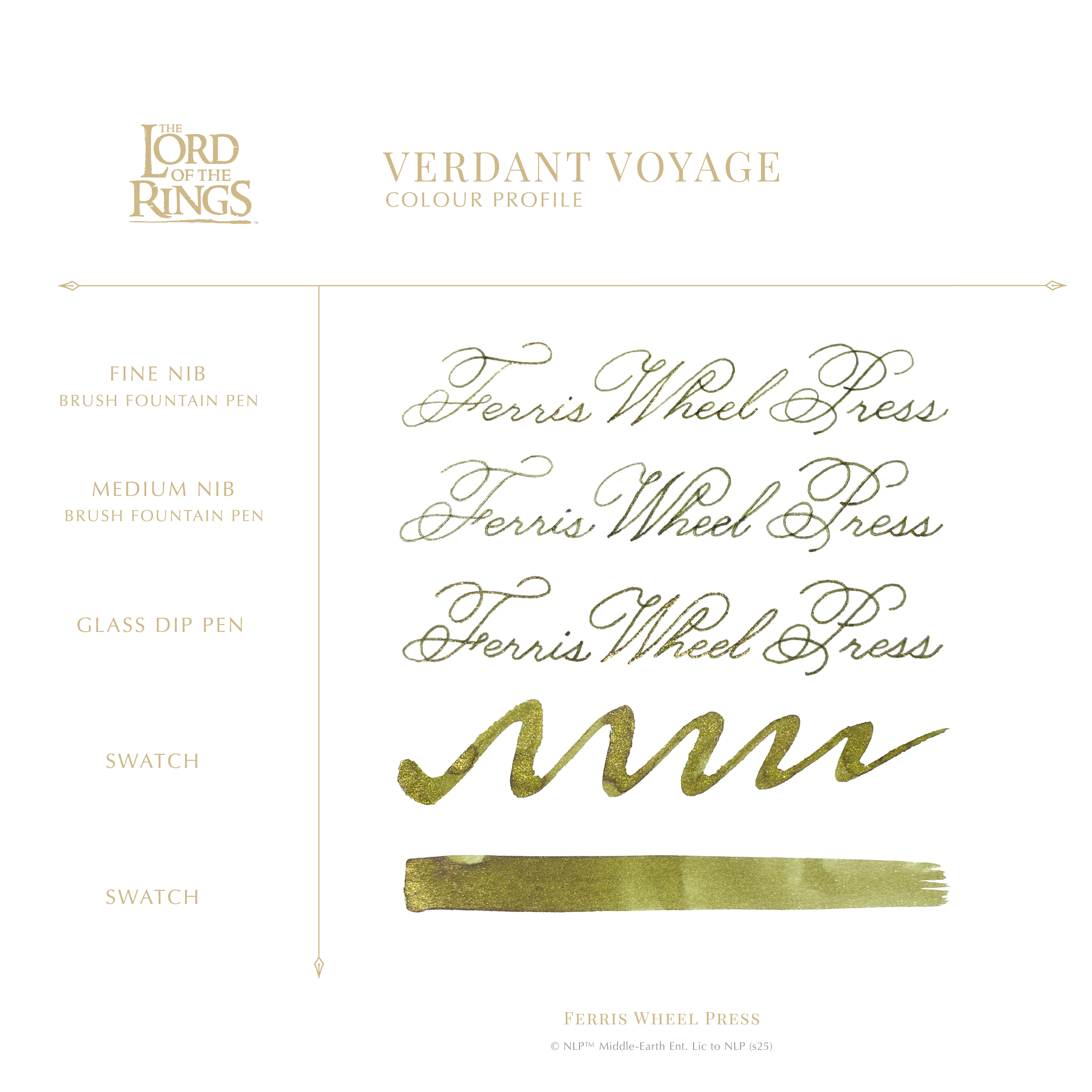 Ferris Wheel Press x Lord of The Rings - Verdant Voyage Bottled Ink (Special Edition) - Image 6