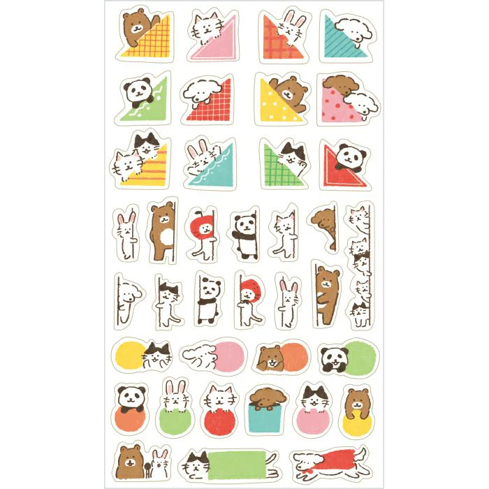 Furukawashiko Daily Seal Planner Sticker Sheet - Watashi Biyori - Animals - Image 2