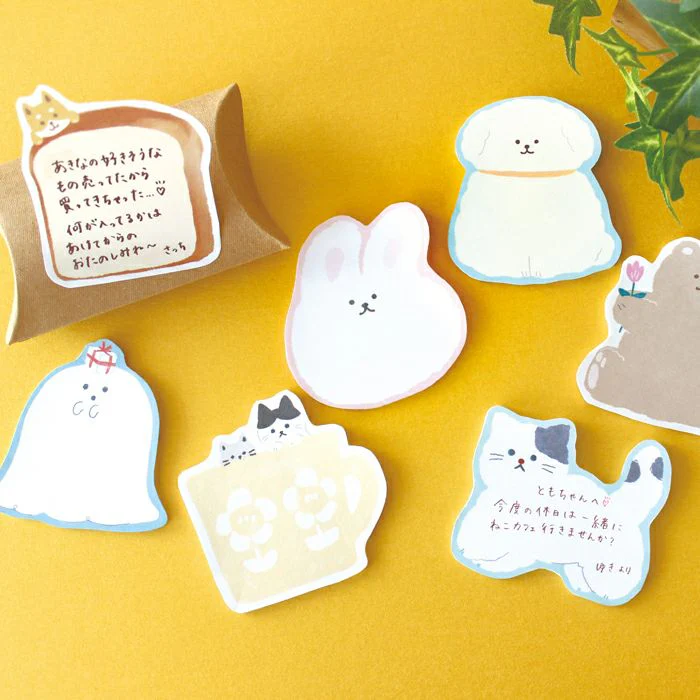 Furukawashiko Die Cut Sticky Notes - Watashi Biyori - Rabbit - Image 3