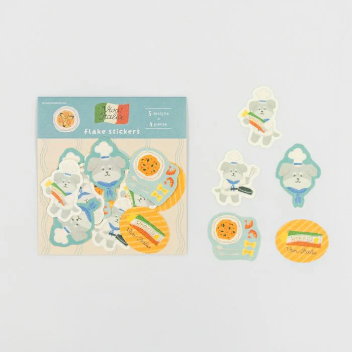 Furukawashiko Flake Stickers - Pasta Dog - Image 2
