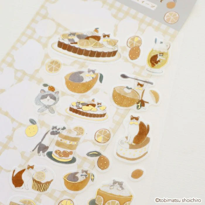 Furukawashiko Foil Sticker Sheet - Lemon Sweets - Image 3