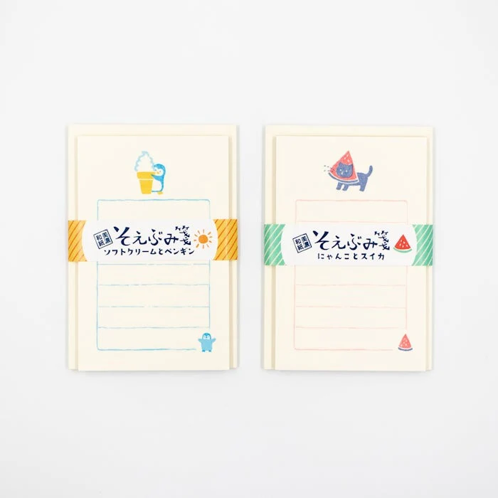 Furukawashiko Mini Letter Set - Soft Serve and Penguin - Image 4