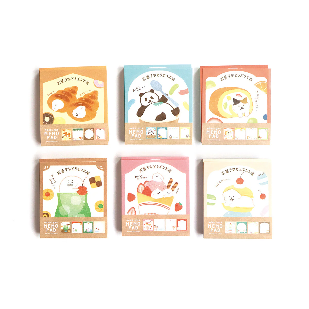 Furukawashiko Sweets Animal Workshop Memo Pads - Sukima Nyanko - Image 7