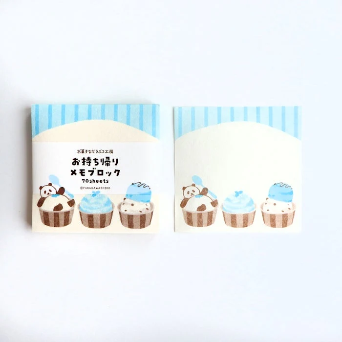 Furukawashiko Sweets Animal Workshop Takeaway Memo Pads - Relaxing Panda - Image 2