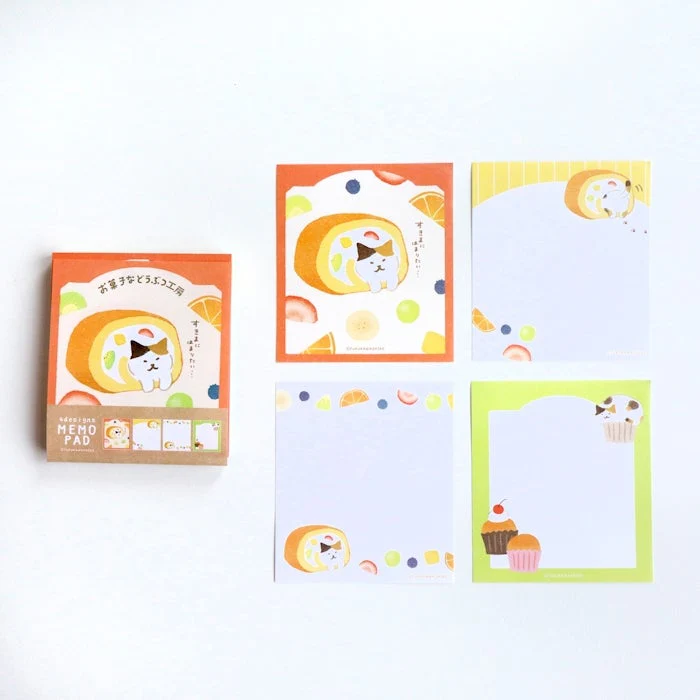 Furukawashiko Sweets Animal Workshop Memo Pads - Sukima Nyanko - Image 6