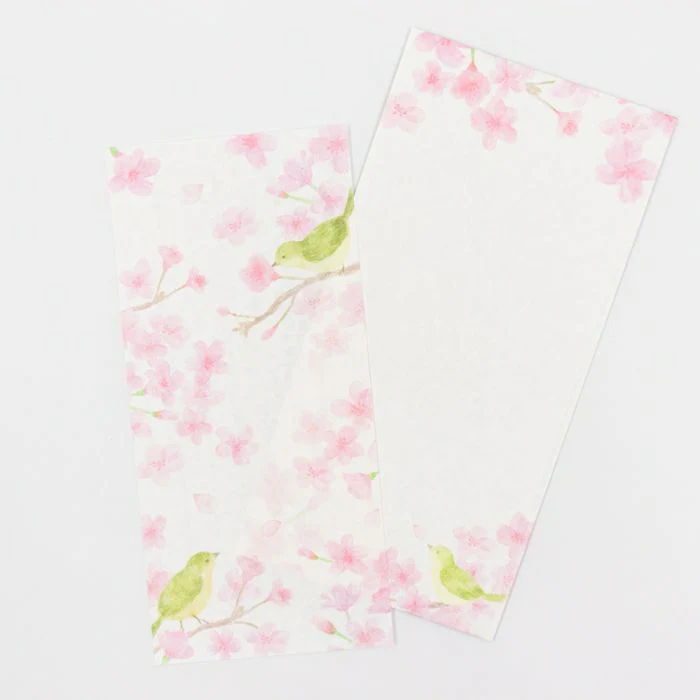 Furukawashiko Today's Letter - Cherry Blossoms and Japanese Warblers - Image 5