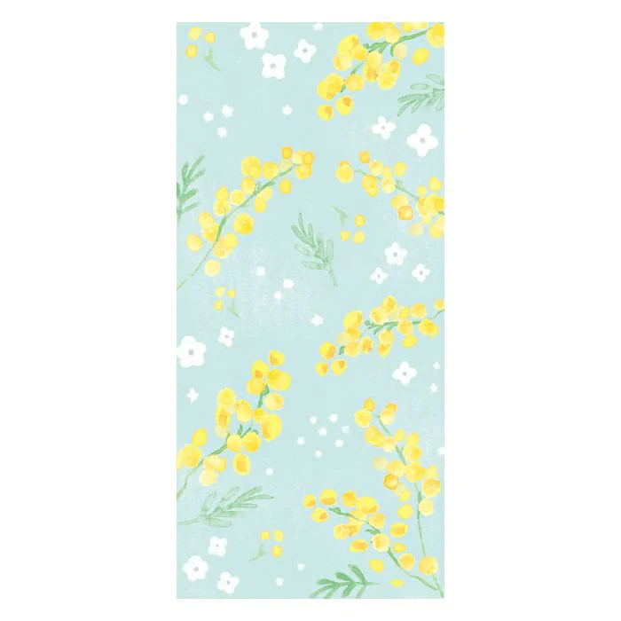 Furukawashiko Today's Letter - Mimosas and White Flowers - Image 3