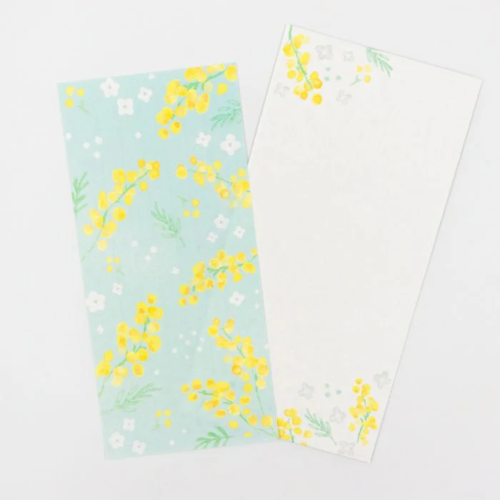 Furukawashiko Today's Letter - Mimosas and White Flowers - Image 5