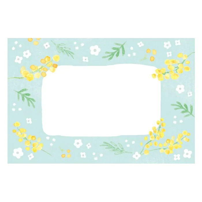 Furukawashiko Today's Letter Set - Mimosas and White Flowers - Image 2